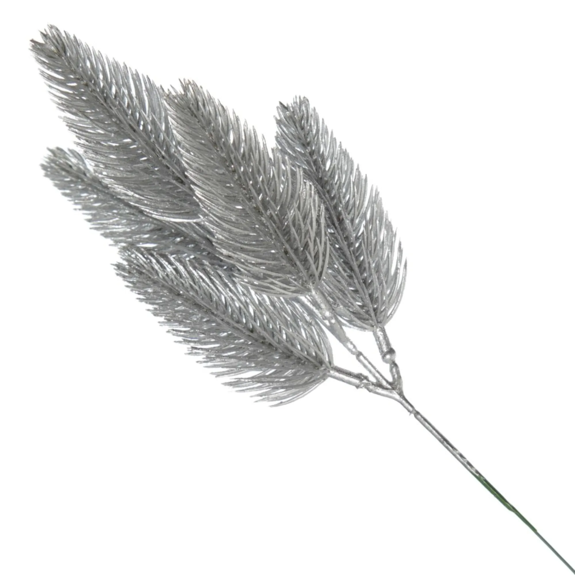 Silver Glitter Pine Bud Pick - Set of 2 Sale