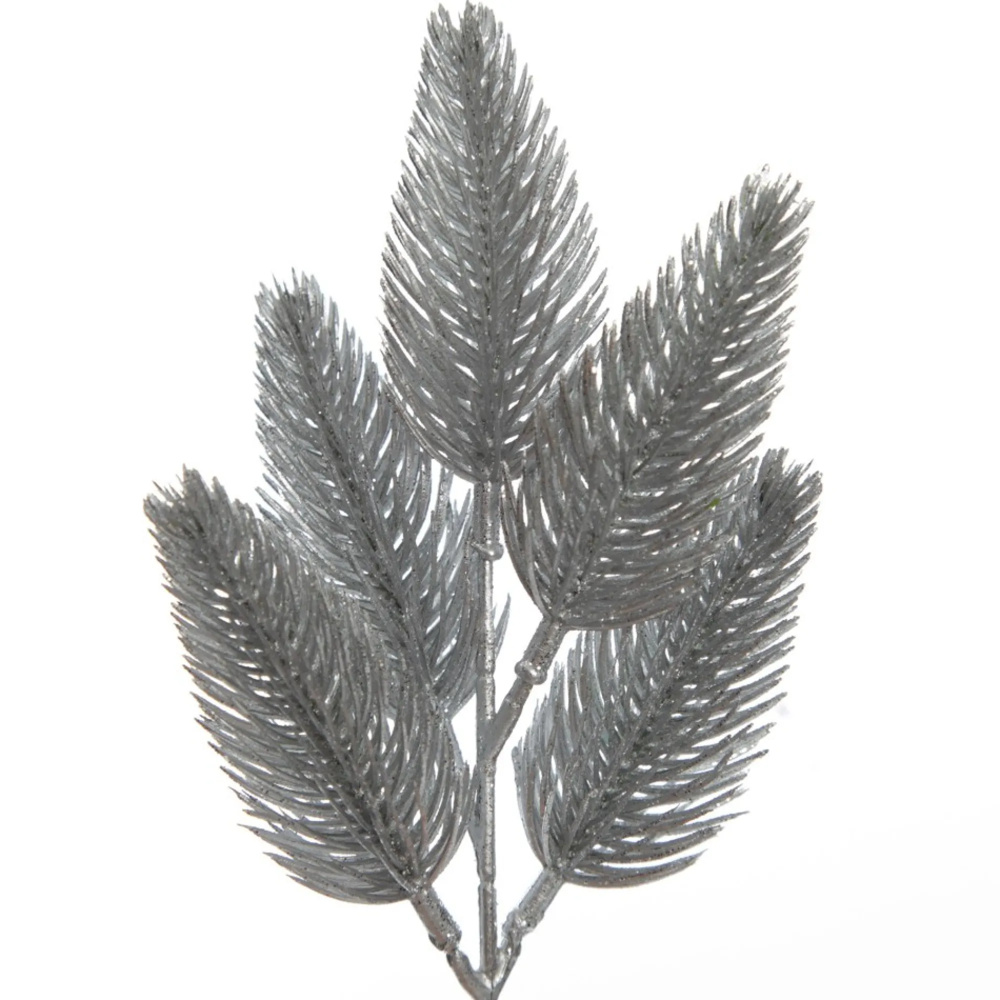 Silver Glitter Pine Bud Pick - Set of 2 Sale