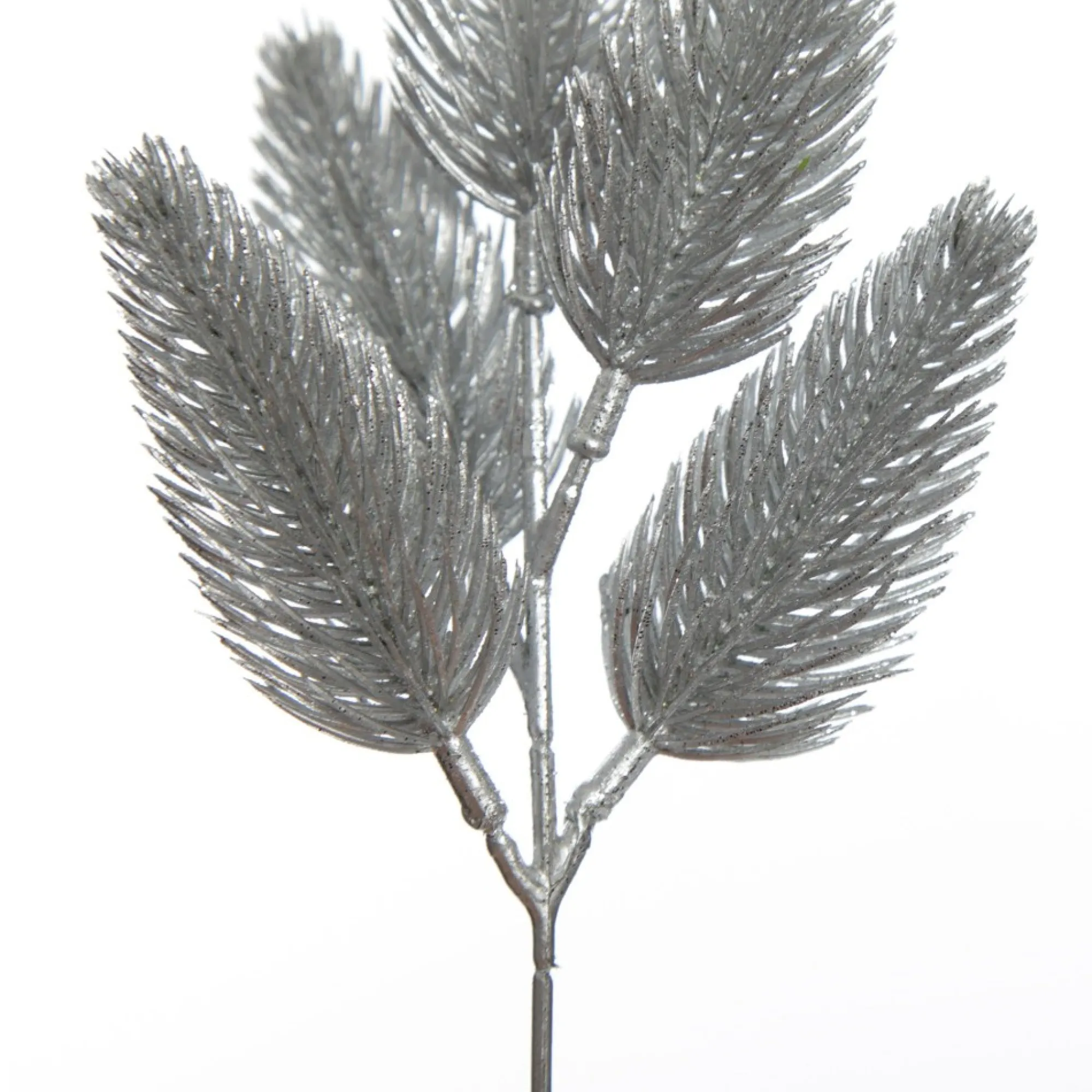 Silver Glitter Pine Bud Pick - Set of 2 Sale