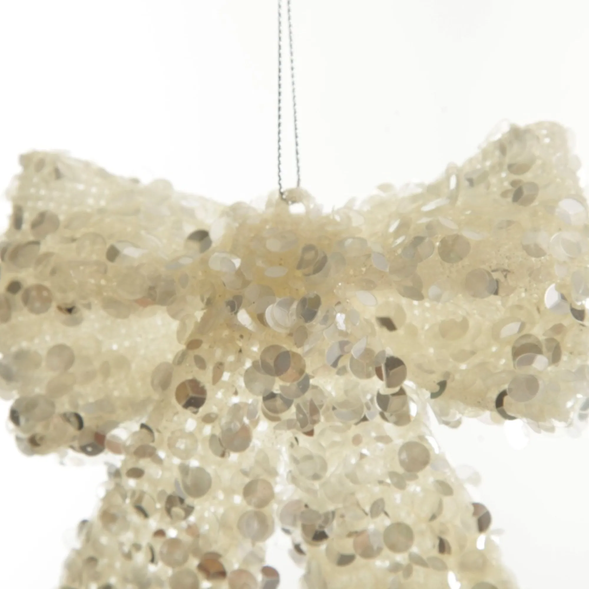 Silver Glitter Sequin Bow Online