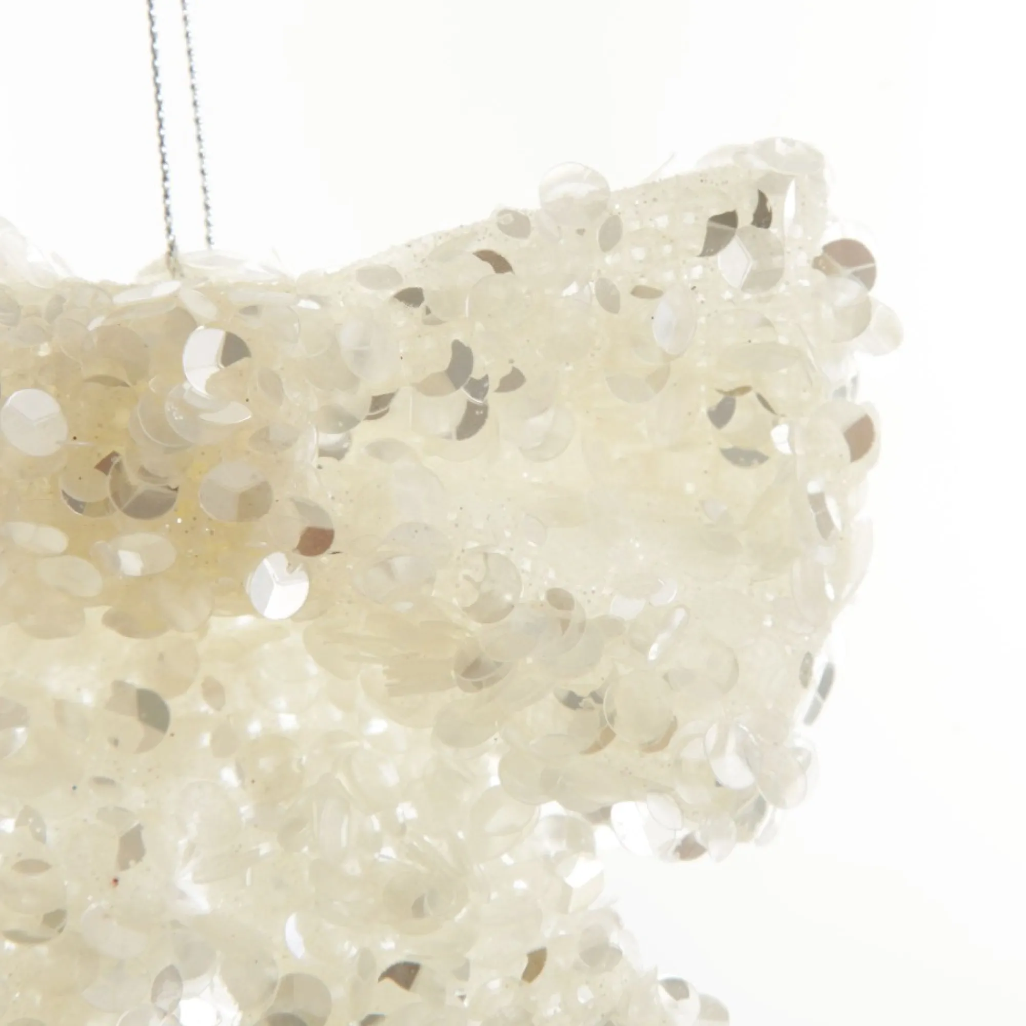 Silver Glitter Sequin Bow Online