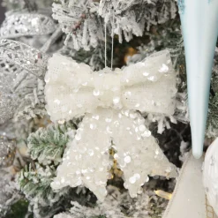 Silver Glitter Sequin Bow Online