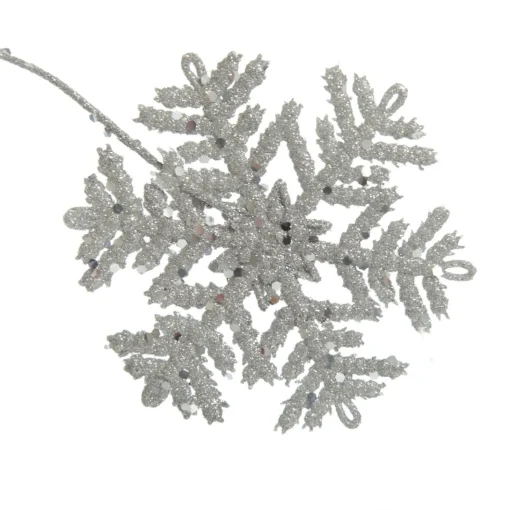 Silver Glitter Snowflake Christmas Spray Outlet