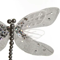 Silver Grey Dragonfly Clip Decoration Cheap