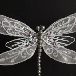 Silver Grey Dragonfly Clip Decoration Cheap
