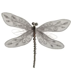 Silver Grey Dragonfly Clip Decoration Cheap