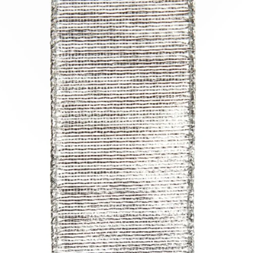 Silver Metallic Shimmer Wired Ribbon Outlet