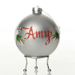 Silver Peace Doves Christmas Bauble Flash Sale