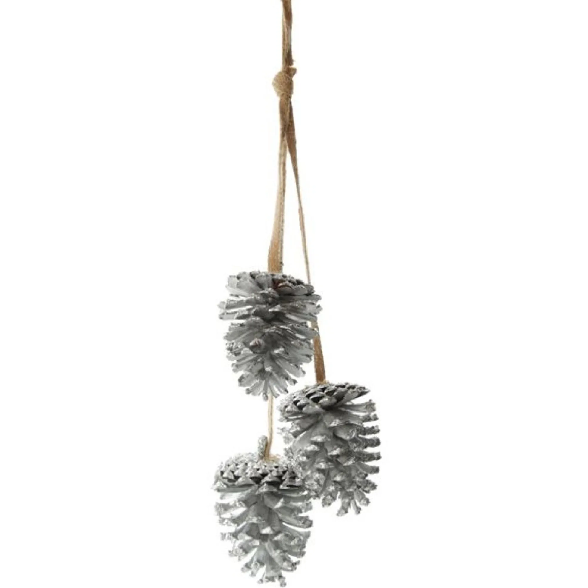 Silver Pine Cone Drop Trio Sale