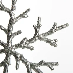 Silver Sparkle Snowflake Decoration Cheap