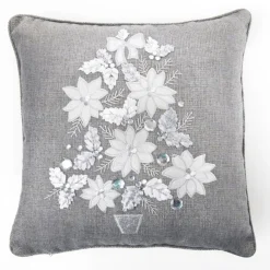 Silver Tree Cushion Cover Flash Sale