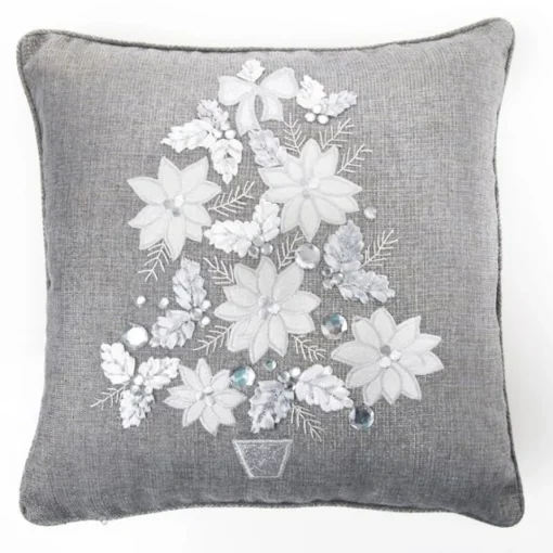 Silver Tree Cushion Cover Flash Sale