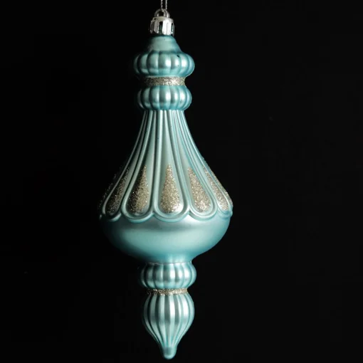 Sky Blue Christmas Finial Decoration Outlet