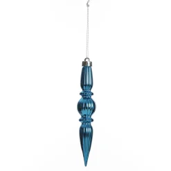 Small Blue Christmas Finial Decoration - Set of 3 Best
