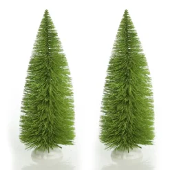 Small Lime Bottle Brush Tree - Set of 2 Online