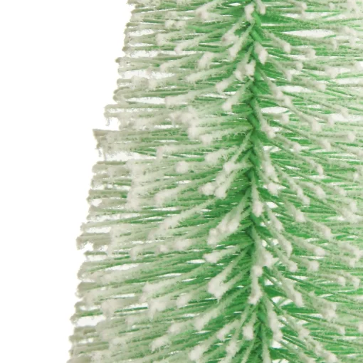 Small Pink and Mint Snowy Bottle Brush Tree - Set of 2 Discount