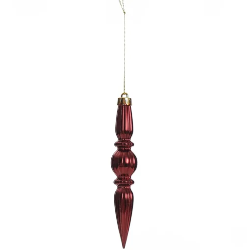 Small Red Christmas Finial Decoration - Set of 3 Outlet
