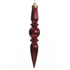 Small Red Christmas Finial Decoration - Set of 3 Outlet