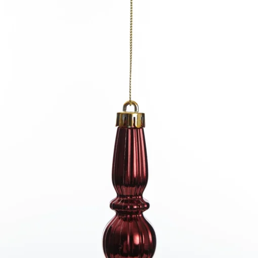 Small Red Christmas Finial Decoration - Set of 3 Outlet