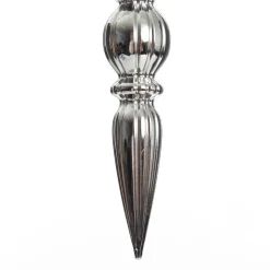 Small Silver Christmas Finial Decoration - Set of 3 Hot