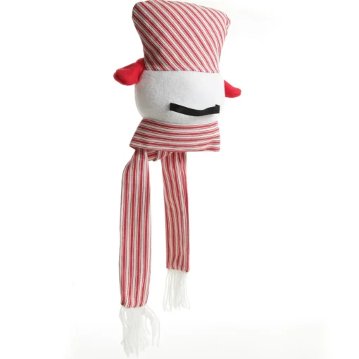 Snowman Head Striped Tree Topper New