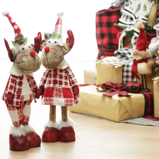 Standing Boy Reindeer Bobble Body Christmas Ornament Outlet