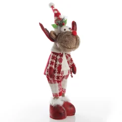 Standing Boy Reindeer Bobble Body Christmas Ornament Outlet