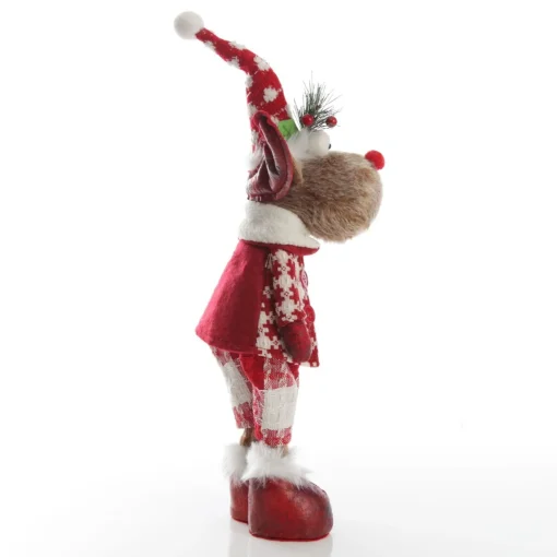 Standing Boy Reindeer Bobble Body Christmas Ornament Outlet