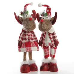 Standing Girl Reindeer Bobble Body Christmas Ornament Flash Sale