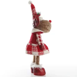 Standing Girl Reindeer Bobble Body Christmas Ornament Flash Sale