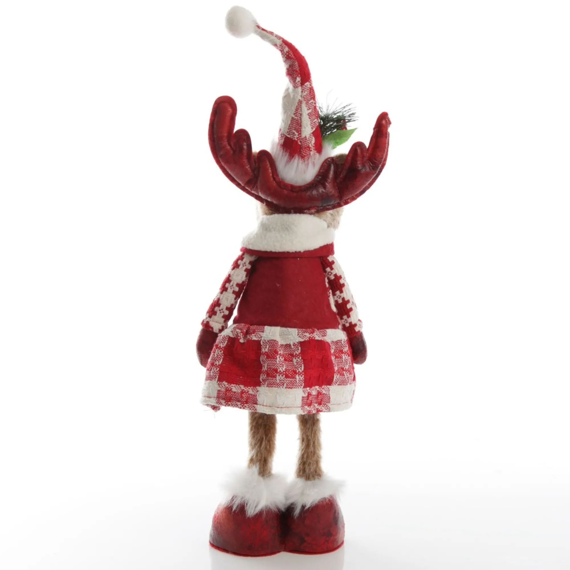 Standing Girl Reindeer Bobble Body Christmas Ornament Flash Sale