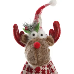 Standing Girl Reindeer Bobble Body Christmas Ornament Flash Sale