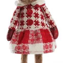 Standing Girl Reindeer Bobble Body Christmas Ornament Flash Sale