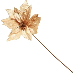 Taupe Flower Stem Glitter Ball Centre Hot