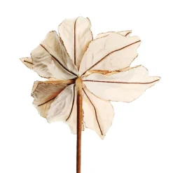 Taupe Flower Stem Glitter Ball Centre Hot