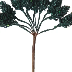 Teal Glitter Pinecone Clusters - Set of 2 Hot