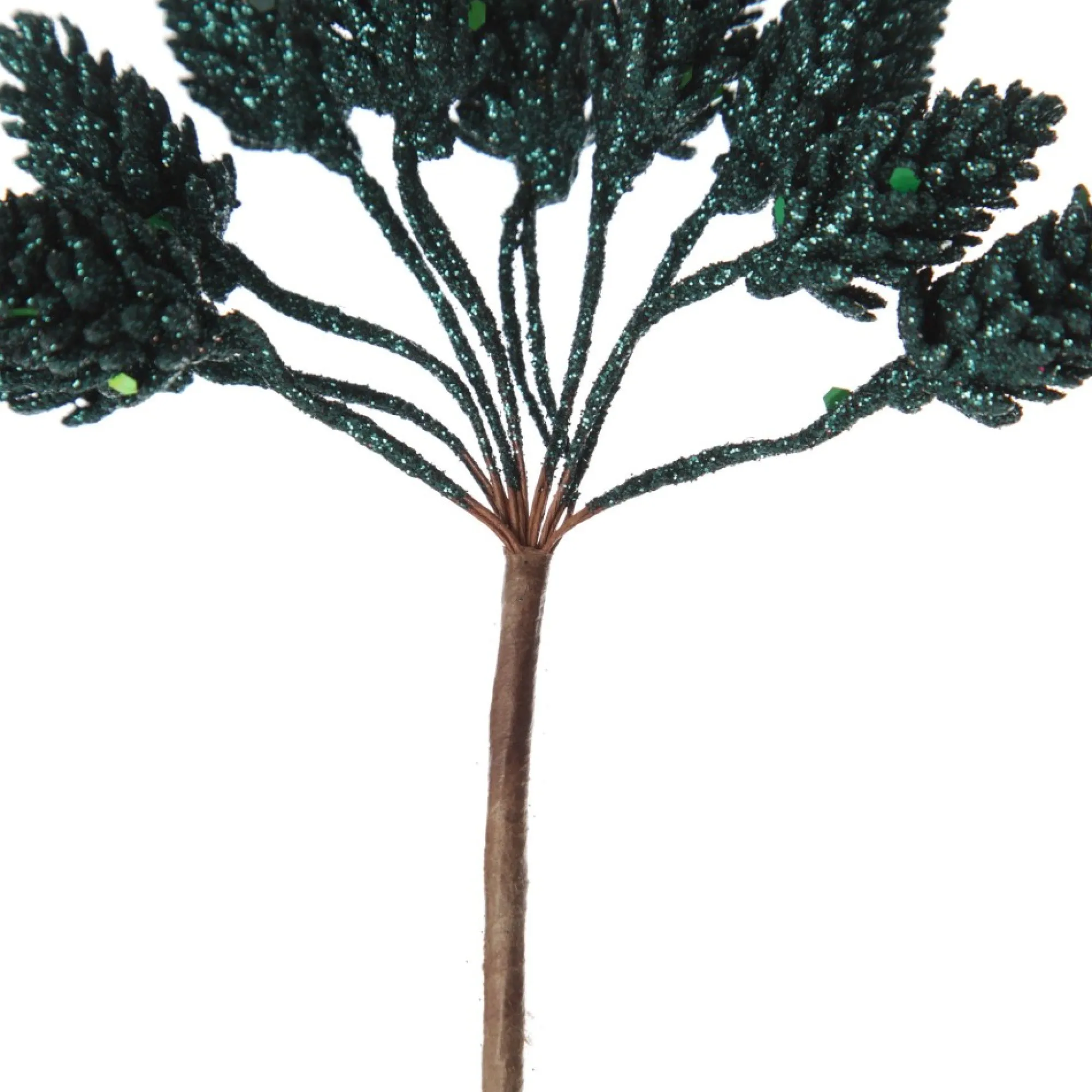 Teal Glitter Pinecone Clusters - Set of 2 Hot