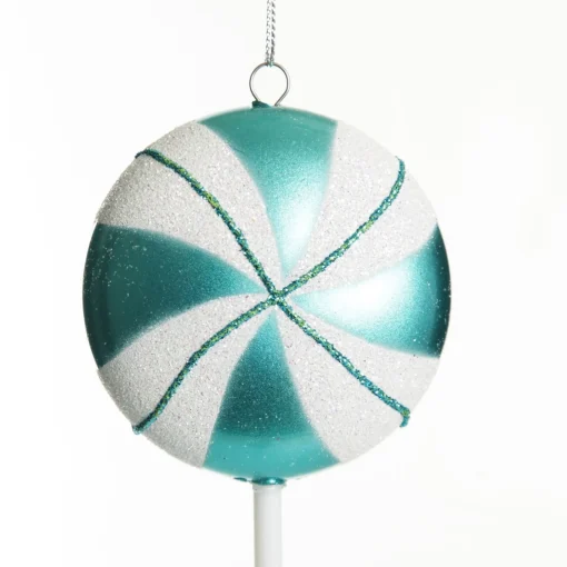 Teal Peppermint Lollipop Tree Decoration Sale