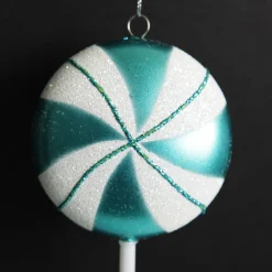 Teal Peppermint Lollipop Tree Decoration Sale