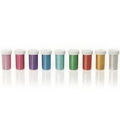 * The Christmas Cart Extra Fine Glitter Vial Pack Of 9 - Assorted Colours Online
