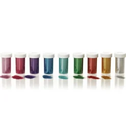 * The Christmas Cart Extra Fine Glitter Vial Pack Of 9 - Assorted Colours Online
