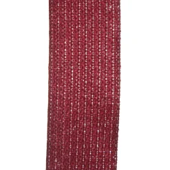 Three Assorted Burgundy Tartan and Braid Christmas Ribbons Hot