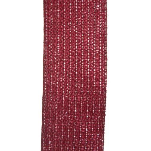 Three Assorted Burgundy Tartan and Braid Christmas Ribbons Hot