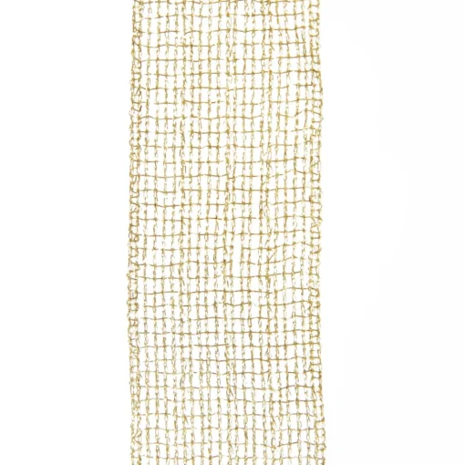 Three Assorted Ivory and Champagne Mesh and Glitter Dots Christmas Ribbons Sale