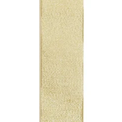 Three Assorted Ivory and Champagne Braid and Glitter Christmas Ribbons Best