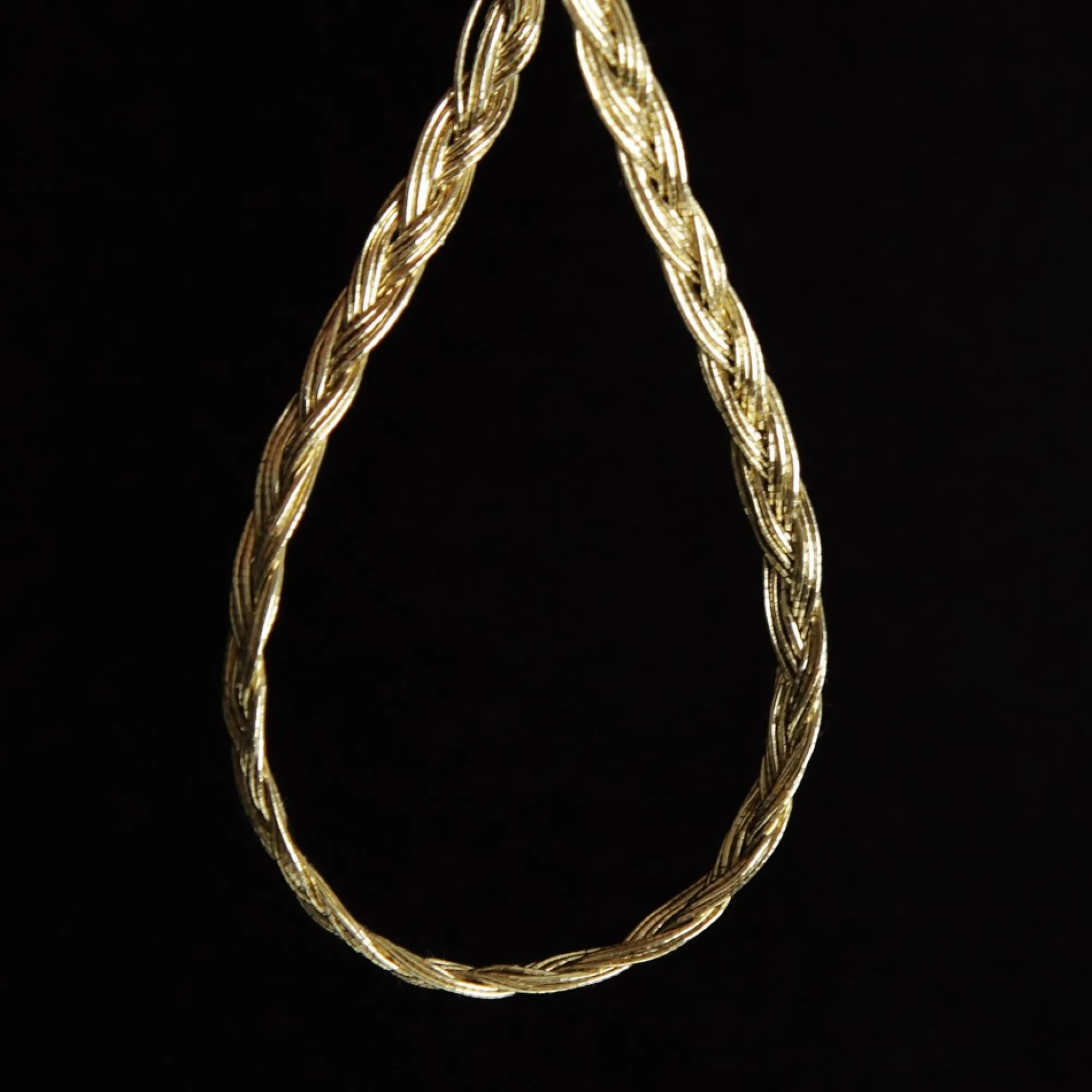 Three Assorted Ivory and Champagne Braid and Glitter Christmas Ribbons Best