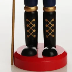 Traditional Christmas Wooden Nutcracker Soldier Ornament with Axe - Medium Online