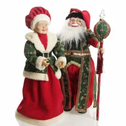 Traditional Mrs Claus Standing Christmas Ornament Cheap