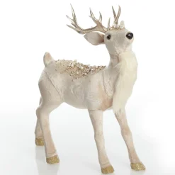 Velvet Pink Deer with Jewels - Standing with Head Back Store
