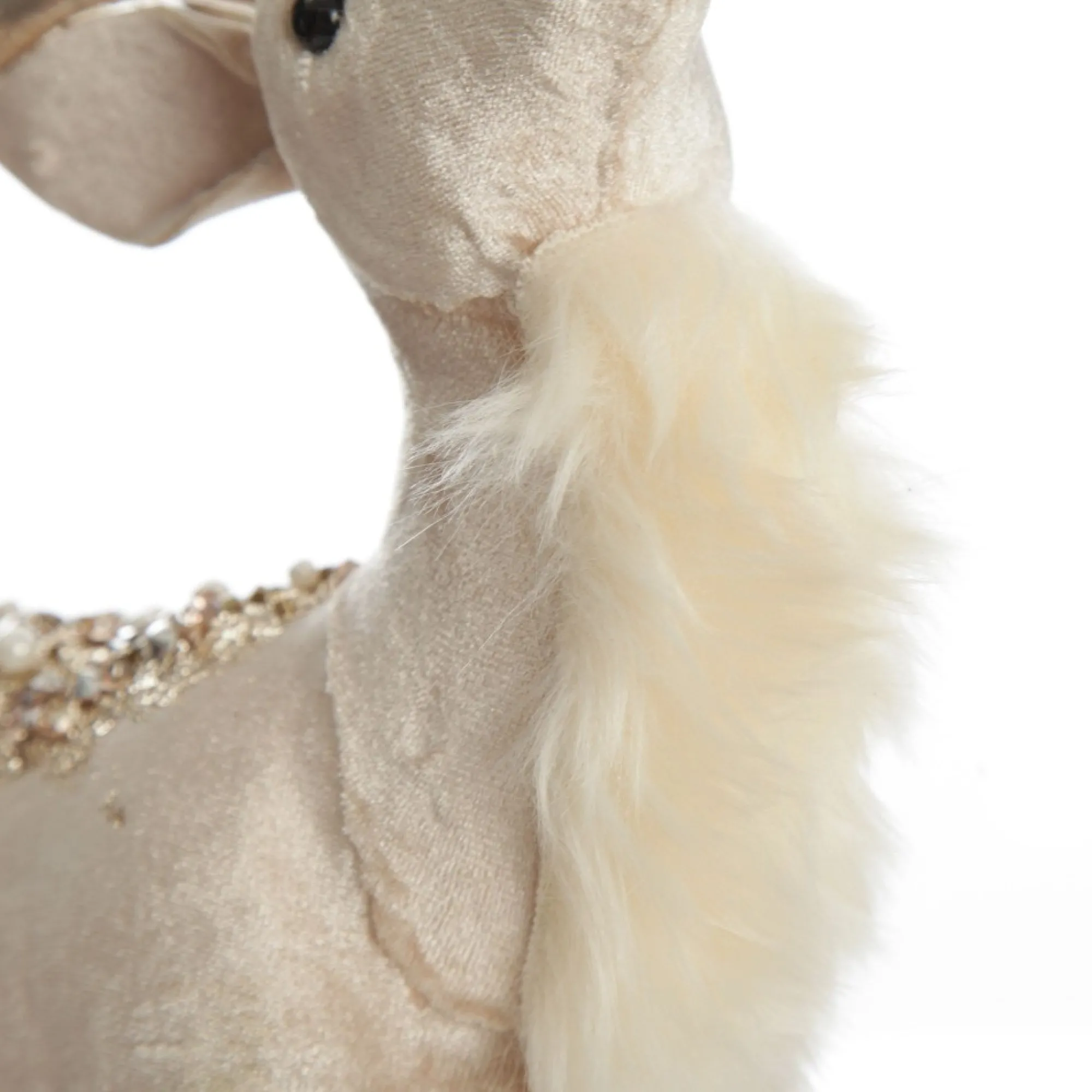 Velvet Pink Deer with Jewels - Standing with Head Back Store